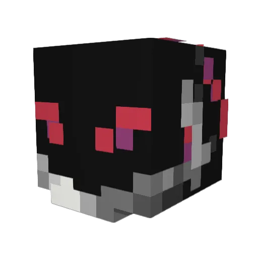 CorruptedAngelHD Minecraft avatar head, 3D render