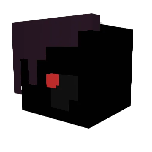 CorruptedHenry Minecraft avatar head, 3D render