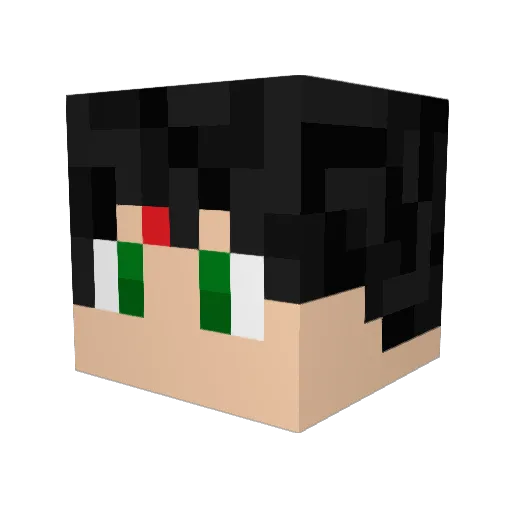 CorruptedLeader Minecraft avatar head, 3D render
