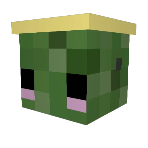 Corruption_EXE Minecraft avatar head, 3D render