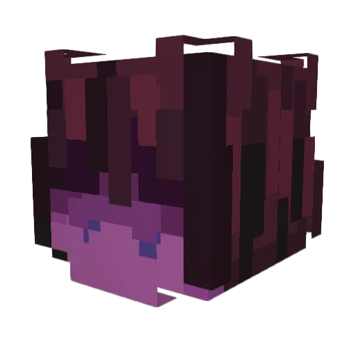 Corruptrixx Minecraft avatar head, 3D render