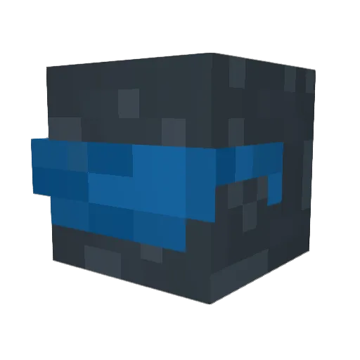 Corrusantt Minecraft avatar head, 3D render