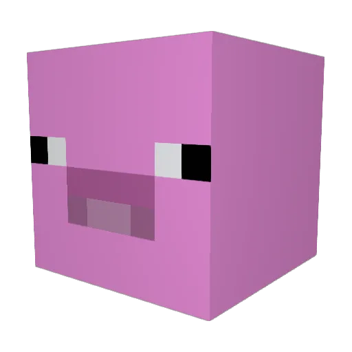 CorryArnold Minecraft avatar head, 3D render