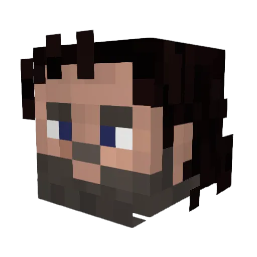 Corsairsarecool Minecraft avatar head, 3D render