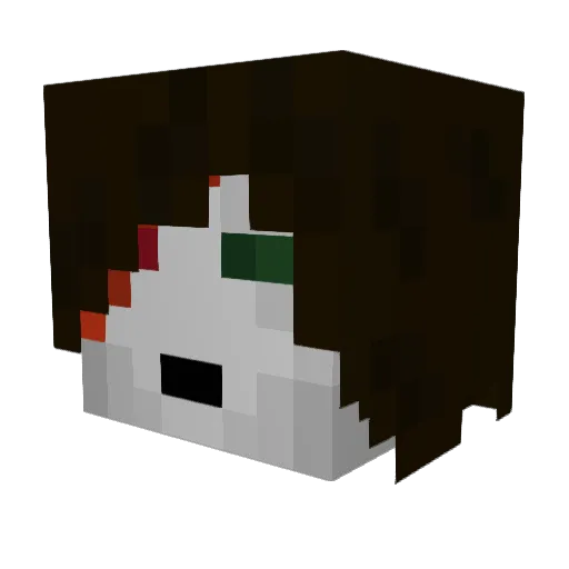 CorsinZockt Minecraft avatar head, 3D render
