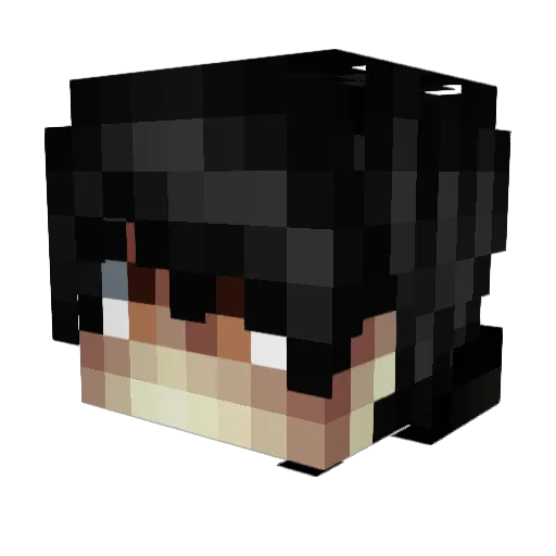 Corstian Minecraft avatar head, 3D render