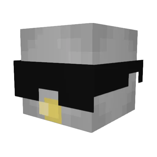 CortLord Minecraft avatar head, 3D render