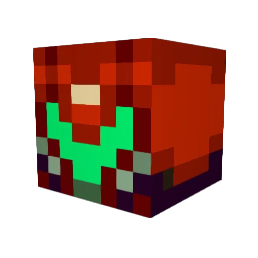 Cortese101 Minecraft avatar head, 3D render