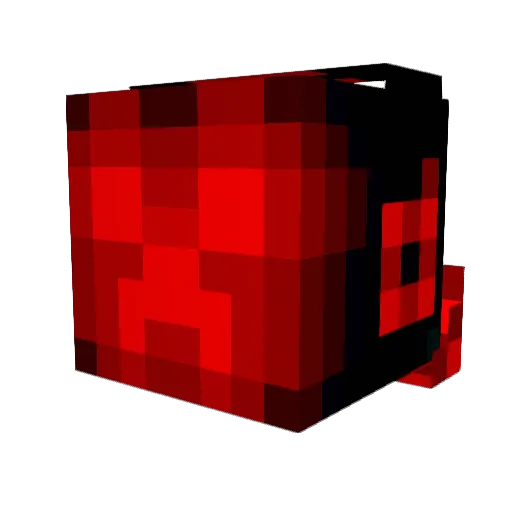 Cortex2 Minecraft avatar head, 3D render