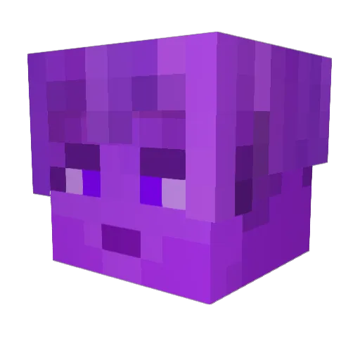 Cortiana Minecraft avatar head, 3D render