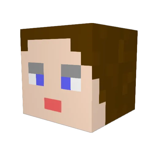 CortneyMarie77 Minecraft avatar head, 3D render