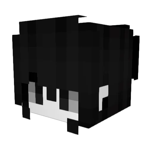 Corvac Minecraft avatar head, 3D render