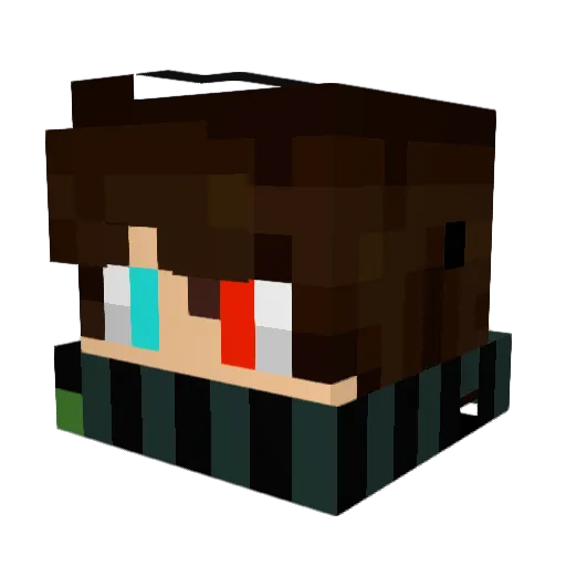 Corvette25 Minecraft avatar head, 3D render