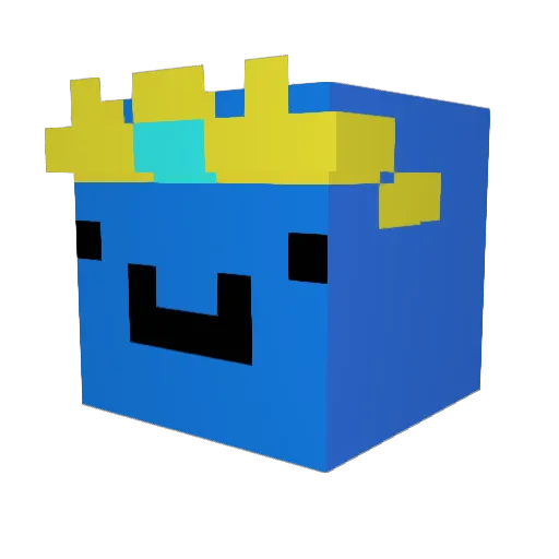 Corvexz Minecraft avatar head, 3D render
