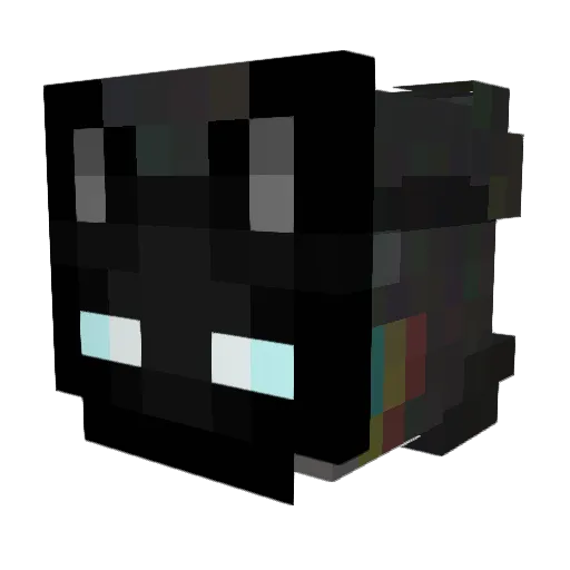 Corvid404 Minecraft avatar head, 3D render