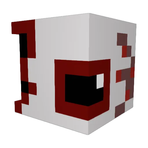 Corvid98 Minecraft avatar head, 3D render