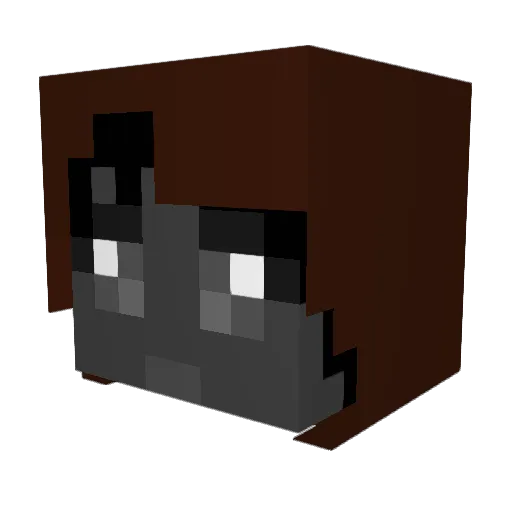 Corvington Minecraft avatar head, 3D render