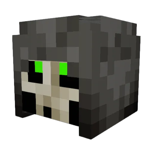 Corvis Minecraft avatar head, 3D render