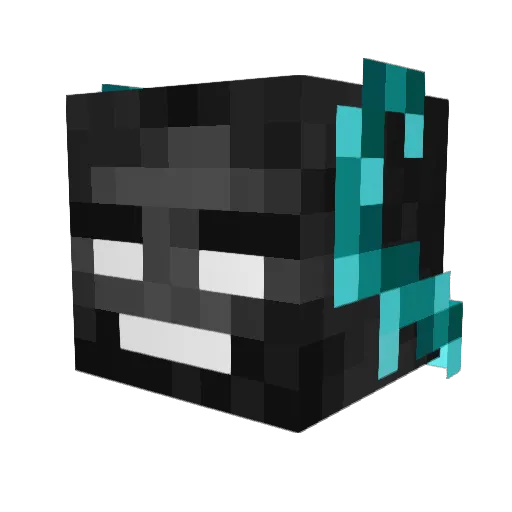 Corvoca Minecraft avatar head, 3D render