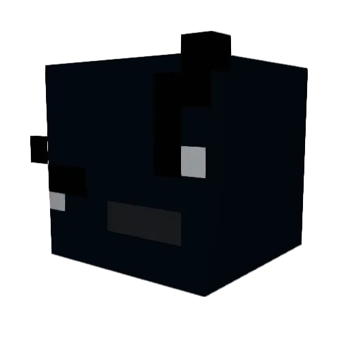 CorvusCornix Minecraft avatar head, 3D render