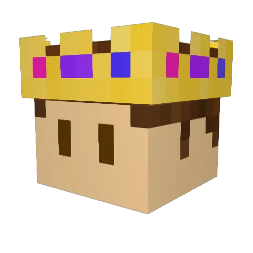 Corvus_Kins Minecraft avatar head, 3D render