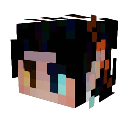 Corvus_Mellifera Minecraft avatar head, 3D render