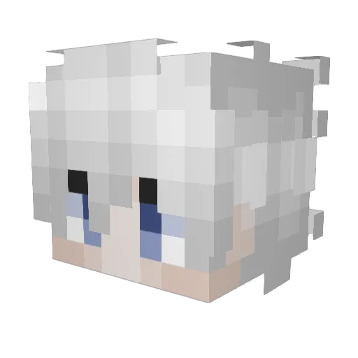 Corwinaa Minecraft avatar head, 3D render