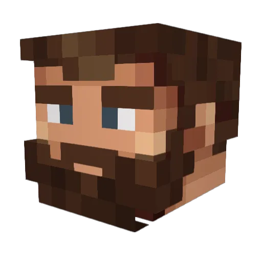 CoryStanners Minecraft avatar head, 3D render