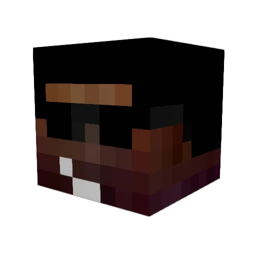 Corzzey Minecraft avatar head, 3D render