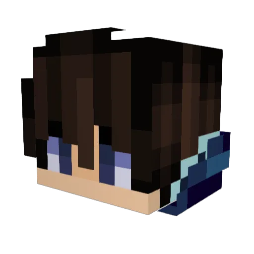 CosYNo7 Minecraft avatar head, 3D render