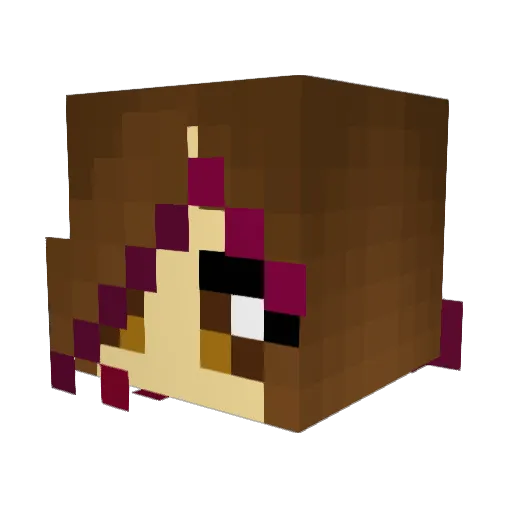Cos_Trash01 Minecraft avatar head, 3D render