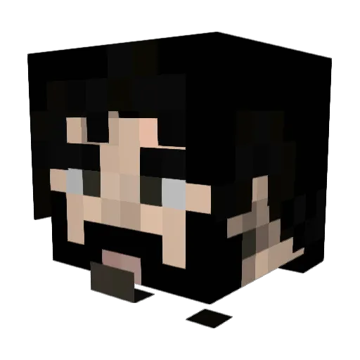 Cosaque Minecraft avatar head, 3D render