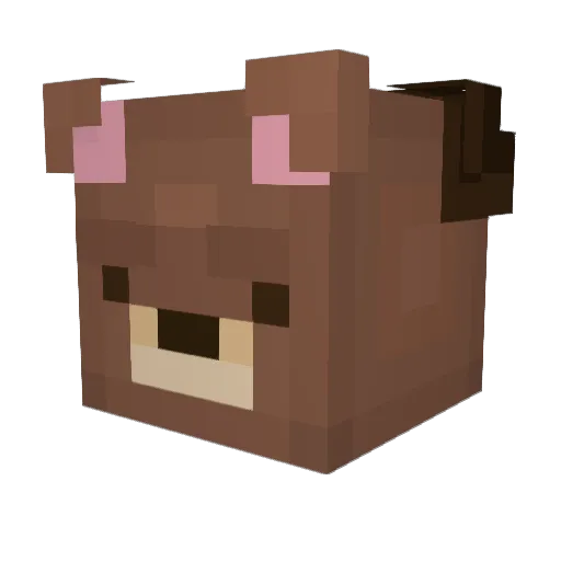 Cosbyscocktail Minecraft avatar head, 3D render