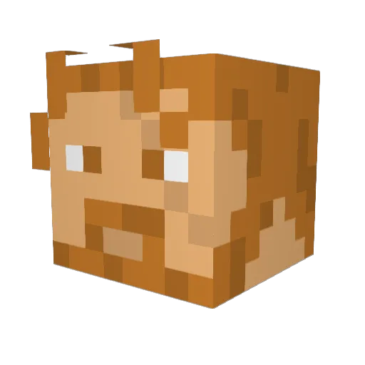 CosinusPluton36 Minecraft avatar head, 3D render