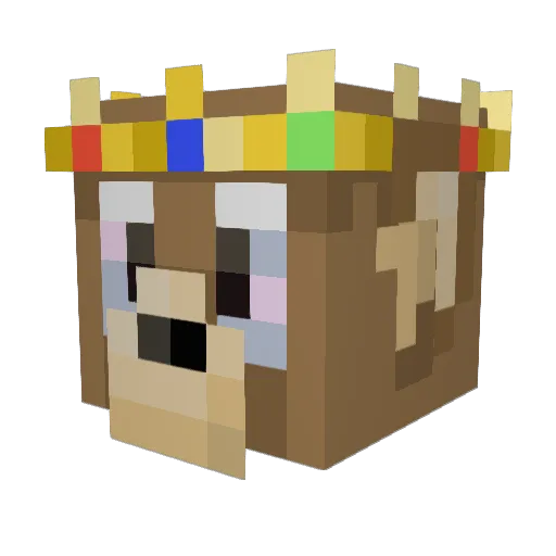 Cosismo Minecraft avatar head, 3D render