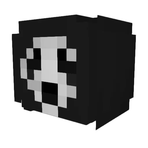 Cosm1cAngel Minecraft avatar head, 3D render