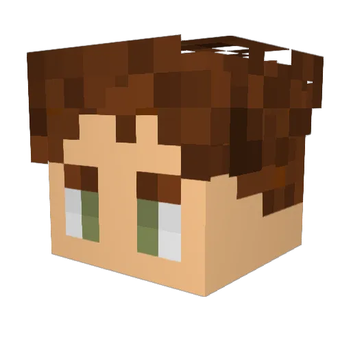 CosmareZX Minecraft avatar head, 3D render