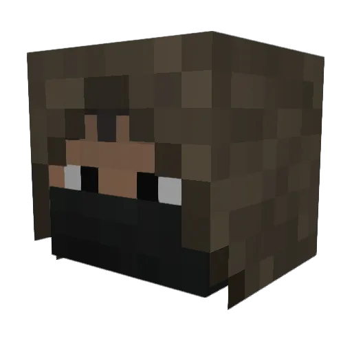 CosmereDragon Minecraft avatar head, 3D render