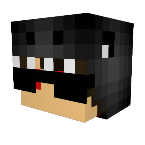 Cosmi01 Minecraft avatar head, 3D render