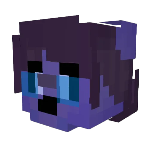CosmiKazie Minecraft avatar head, 3D render