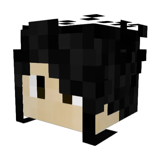CosmiKolor Minecraft avatar head, 3D render