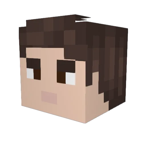 Cosmic16 Minecraft avatar head, 3D render