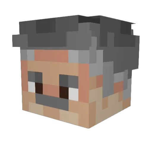 Cosmic232 Minecraft avatar head, 3D render