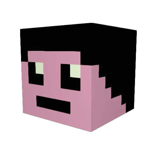 Cosmic87 Minecraft avatar head, 3D render