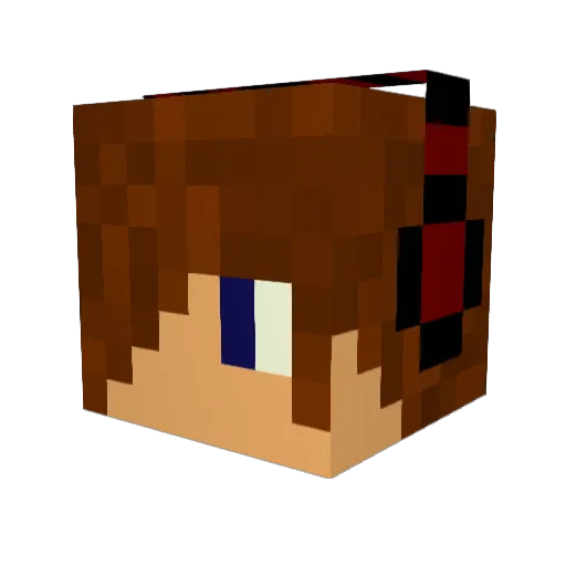 CosmicArch Minecraft avatar head, 3D render