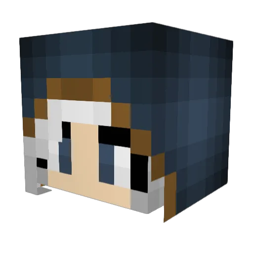 CosmicAstrality Minecraft avatar head, 3D render