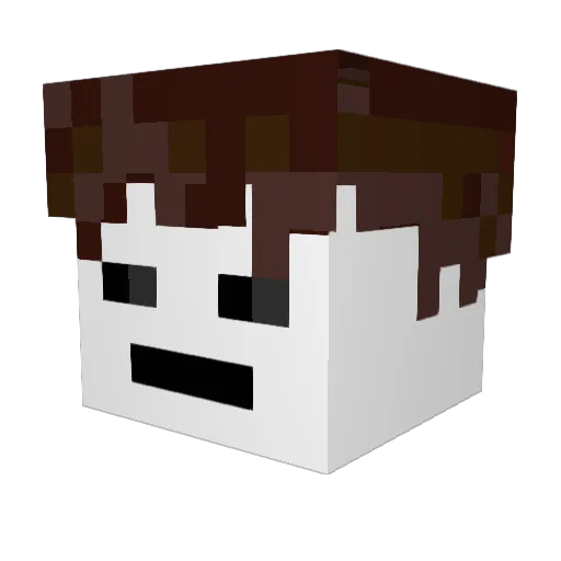 CosmicBoat479 Minecraft avatar head, 3D render