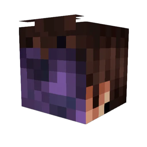CosmicBurger235 Minecraft avatar head, 3D render