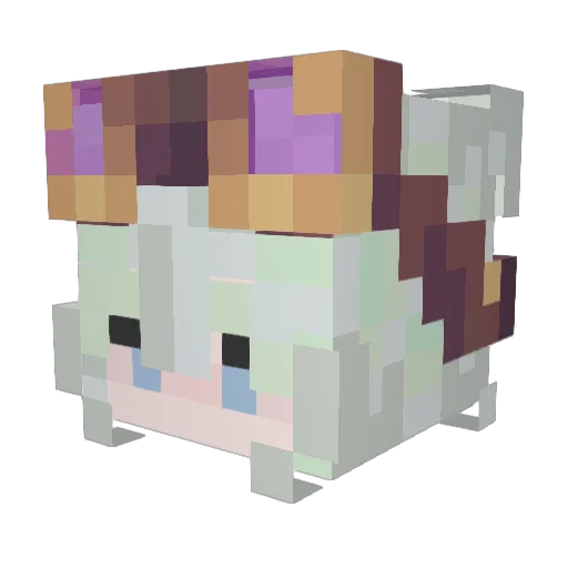 CosmicCaracal Minecraft avatar head, 3D render