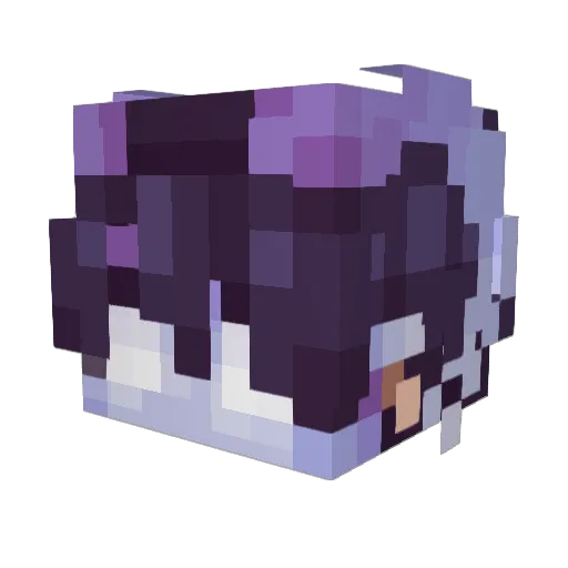 CosmicCelestia Minecraft avatar head, 3D render